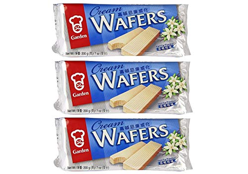 Garden Creme Wafers Vanille-Geschmack, 200 g, 3 Stück Garden Creme Wafers Vanille-Geschmack, 200 g, 3 Stück von Garden