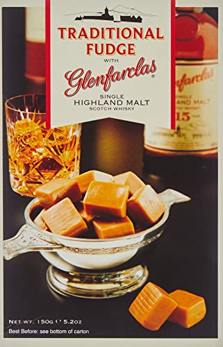 Gardiner´s of Scotland Whisky Fudge Glenfarclas – 150 g – Handgemachte, weiche Whisky-Karamell-Bonbons von Gardiner's of Scotland