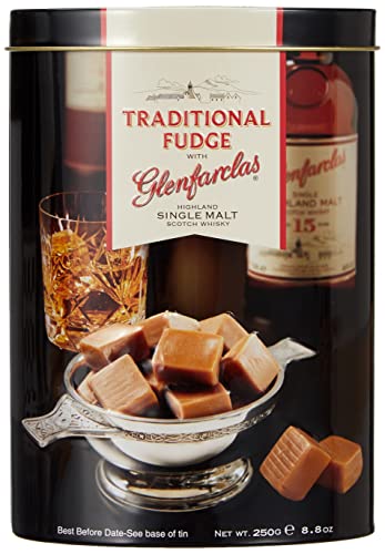 Gardiner´s of Scotland Whisky Fudge Glenfarclas – 250 g – Handgemachte, weiche Whisky-Karamell-Bonbons von Gardiner's of Scotland