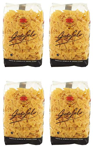 Garofalo Farfalle Rigati Kurze Pasta, 500 g, 4 Stück von GAROFALO