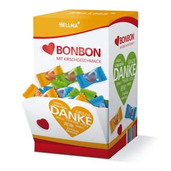1x HELLMA HERZ-BONBONS - Süßwaren, Nahrungsmittel 1x HELLMA HERZ-BONBONS - Süßwaren, Nahrungsmittel von Gastobedarf Mühlan