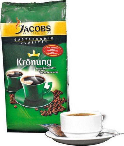 1x JACOBS Kaffee KRÖNUNG Bohnenkaffee, Pulverkaffee von Gastobedarf Mühlan