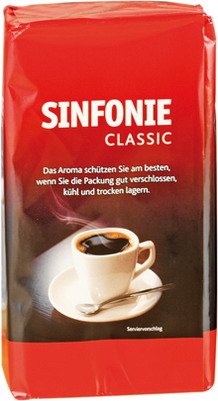 1x JACOBS-Kaffee SINFONIE CLASSIC - Inhalt 500 g - Kaffee, Süßwaren von Gastobedarf Mühlan