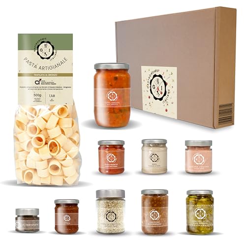 Box Roma-Firenze, 10 Stück, Italienische Gourmet-Produkte, Craft, Glass jars, lange Haltbarkeit, 5000 g, Geschenkbox von Gastronomie Italiane