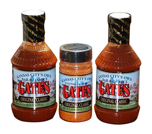 Gates Originales klassisches Bündel: 2 Gates Originale klassische Barbecue-Sauce, 400 ml, 1 Gates Original, klassisch, 237 ml, Saison & Marinieren Gates Originales klassisches Bündel: 2 Gates Originale klassische Barbecue-Sauce, 400 ml, 1 Gates Original, klassisch, 237 ml, Saison & Marinieren von Jlwiy