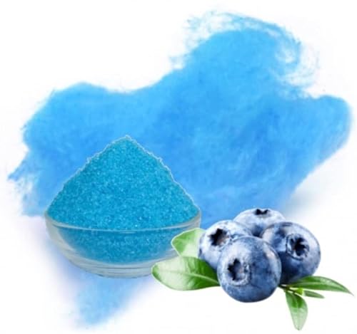 Zuckerwatte Zucker Heidelbeere Blau farbiger Aromazucker 100g für die Zuckerwattemaschine von Gaumenshop