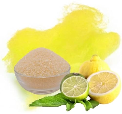 Zuckerwatte Zucker Zitrone Gelb farbiger Aromazucker 250g für die Zuckerwattemaschine von Gaumenshop