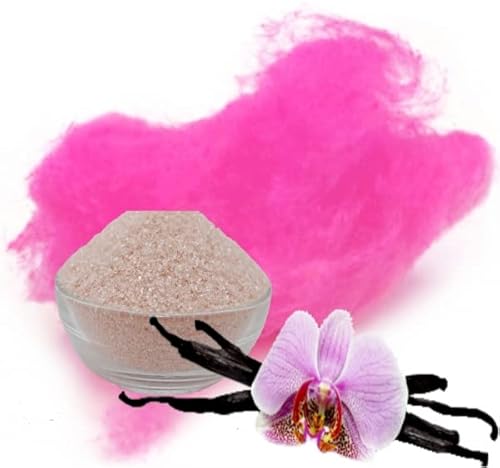 Zuckerwatte Zucker mit Geschmack Vanille Pink farbiger Aromazucker 250g für die Zuckerwattemaschine von Gaumenshop