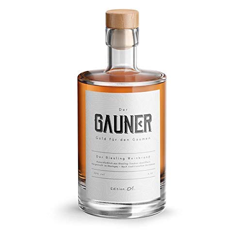 Gauner Brandy aus dem Rheingau – Riesling Weinbrand (1 x 500 ml) von Gauner