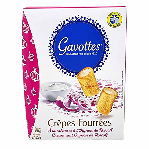 Gavottes Crêpes Fourrées Mini Pfannkuchen gefüllt mit Sahne und Zwiebel von Roscoff AOP von Gavottes