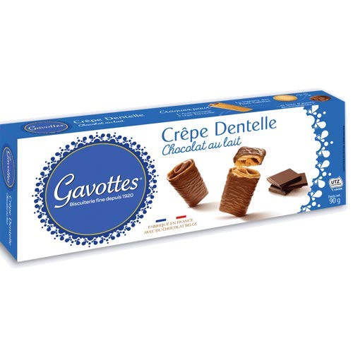 Gavottes - Waffelröllchen (Crêpe Dentelles) in Vollmilchschokolade 90 g von Gavottes
