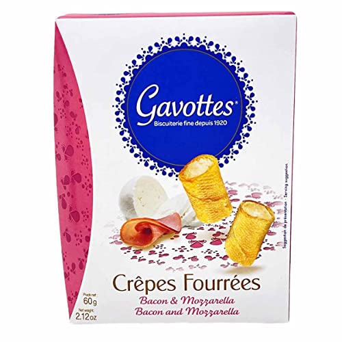 Gefüllte Crêpes Dentelles mit Mozzarella und Speck, 60 g, von Gavottes
