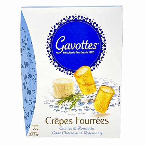 Gefüllte Crêpes Dentelles mit Ziegenkäse und Rosmarin, 60 g, von Gavottes