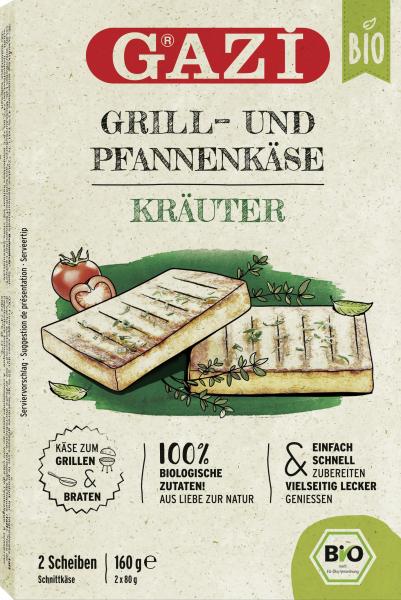 Gazi Bio Grill- und Pfannenkäse Kräuter von Gazi