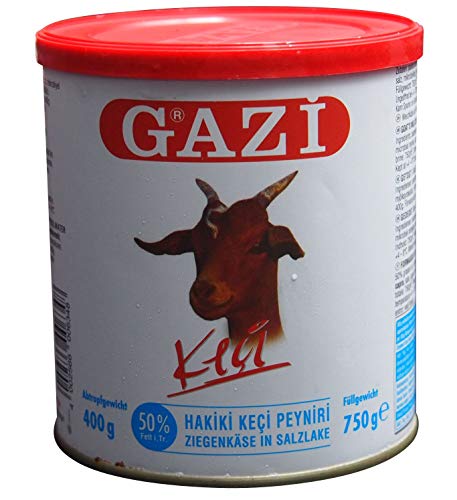 Gazi - Ziegenkäse in Salzlake 50% Fett i.Tr. - Keci peyniri (400g Abtropfgewicht) von Gazi