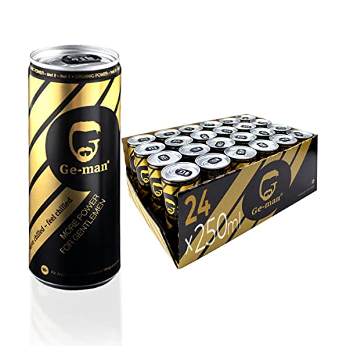 Ge-man Energy-Drink Dosen | 24er Pack mit 250ml pro Einweg-Dose | Erfrischender Energie Booster für Jedermann von Ge-man
