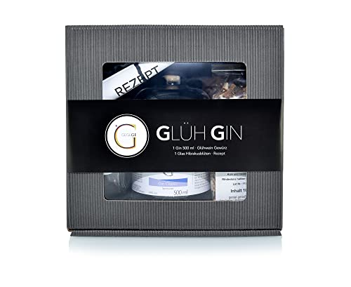 GeGeGe Glüh Gin Set CLASSIC mit Geschenkbox BLACK BOX · Gin Geschenk Set · Erlebnisgeschenk mit GLÜH GIN · Gin Geschenk Männer & Frauen · Tolles Wintergetränk & Glühwein Alternative von GeGeGe