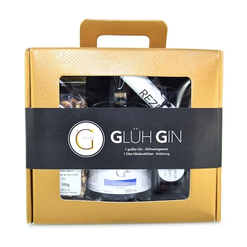 GeGeGe Glüh Gin Set CLASSIC · Gin Geschenkset · GLÜHGIN · Glühwein Alternative & Wintergetränk · GOLDKOFFER oder BLACK BOX von GeGeGe