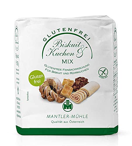 Mantler Biskuit- und Kuchen-Mix glutenfreie, lactosefreie Feinbackmischung für Biskuit und Rührkuchen, 1kg Mantler Biskuit- und Kuchen-Mix glutenfreie, lactosefreie Feinbackmischung für Biskuit und Rührkuchen, 1kg von Geakv
