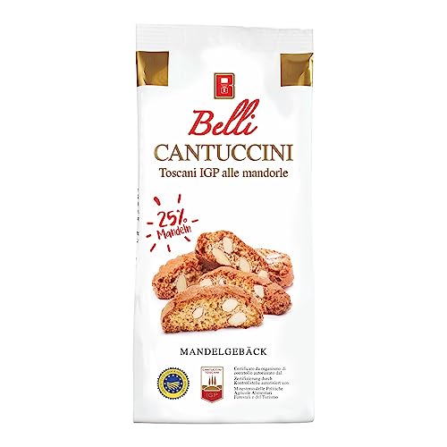 Belli Cantuccini alla Mandorla traditionelles Mandelgebäck 150g von Gebäck