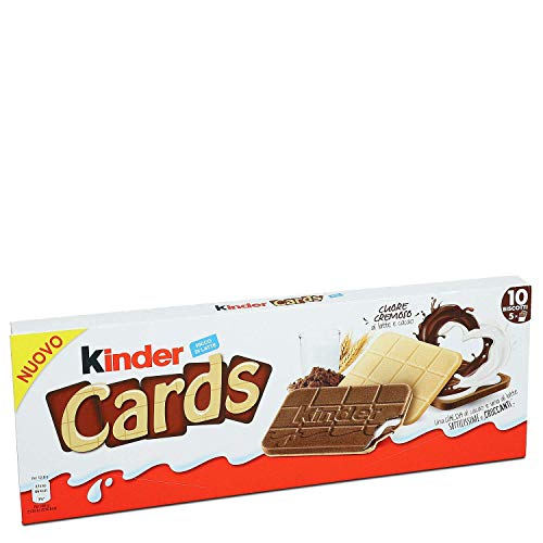Ferrero Kinder Cards Waffel Spezialität mit Kakaocreme 128g 20er Pack von Gebäck