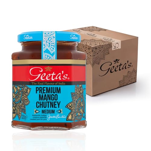 Geeta Premium Mango Chutney (320g) - Packung mit 6 von Geeta's