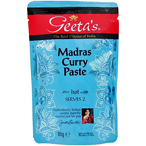 Geeta´s Madras Curry Paste hot 6x80g von Geeta's