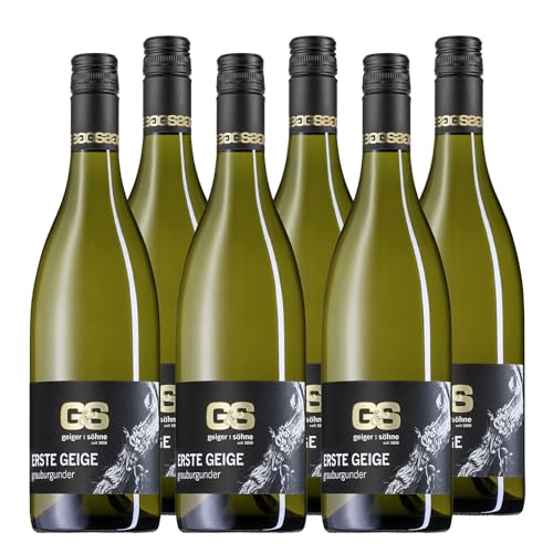 Geiger & Söhne Erste Geige Grauer Burgunder QbA tr Weißwein Franken trocken (6 x 0.75l) von Geiger & Söhne