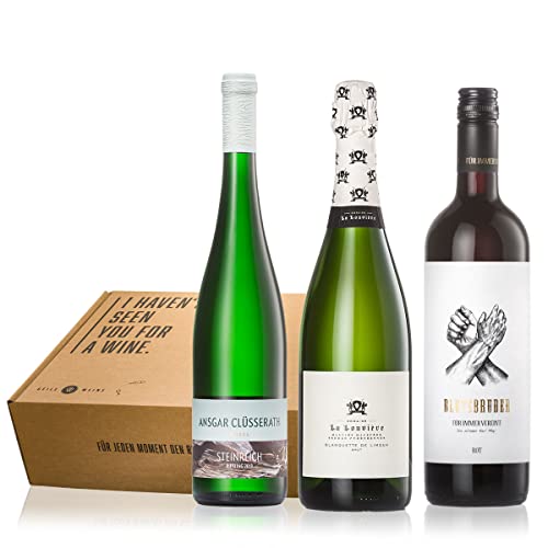 GEILE WEINE Weinpaket DREIER (3 x 0,75l) Feinster Sekt, Weißwein und Rotwein von Winzern aus Deutschland und Frankreich von GEILE WEINE