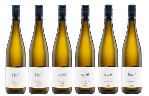 6x 0,75l - Geils Sekt- und Weingut - Edition "F" - Riesling - Qualitätswein Rheinhessen - Deutschland - Weißwein trocken von Geils Sekt- und Weingut