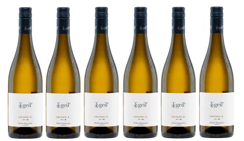 6x 0,75l - Geils Sekt- und Weingut - Edition "F" - Weißer Burgunder - Qualitätswein Rheinhessen - Deutschland - Weißwein trocken von Geils Sekt- und Weingut