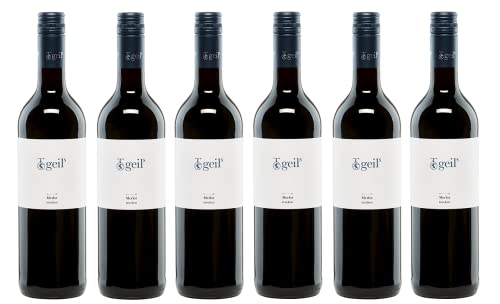 6x 0,75l - Geils Sekt- und Weingut - Merlot - Qualitätswein Rheinhessen - Deutschland - Rotwein trocken von Geils Sekt- und Weingut