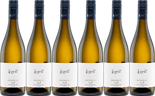 6x Grauer Burgunder Trocken Edition »F« 2021 - Geils Sekt- und Weingut, Rheinhessen - Weißwein von Geils Sekt- und Weingut