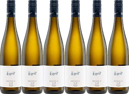 6x Riesling Trocken Edition »F« 2021 - Geils Sekt- und Weingut, Rheinhessen - Weißwein von Geils Sekt- und Weingut