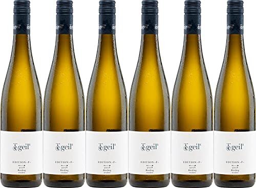 6x Riesling Trocken Edition »F« 2021 - Geils Sekt- und Weingut, Rheinhessen - Weißwein 6x Riesling Trocken Edition »F« 2021 - Geils Sekt- und Weingut, Rheinhessen - Weißwein von Geils Sekt- und Weingut