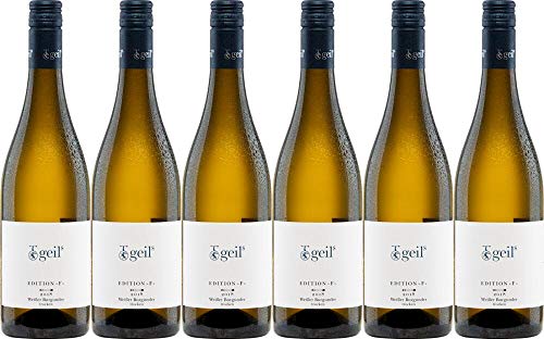 6x Weißer Burgunder Trocken Edition »F« 2020 - Geils Sekt- und Weingut, Rheinhessen - Weißwein von Geils Sekt- und Weingut