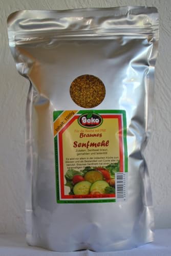 1 kg Senfmehl, braun - Senfpulver - Senf gemahlen 1000g von GEKO® von Geko