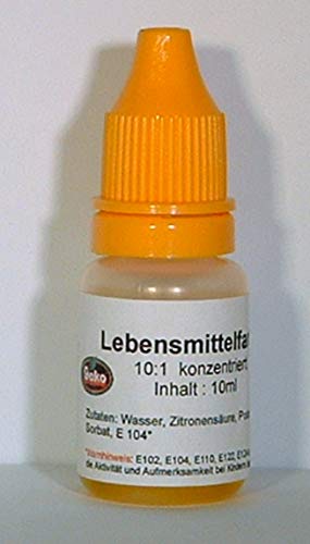 GEKO-Lebensmittelfarbe, flüssig 10ml (Gelb) von Geko