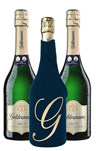 Geldermann Sekt Sec (3x 0,75l) + Geldermann Kühlmanschette (Brut) von Geldermann