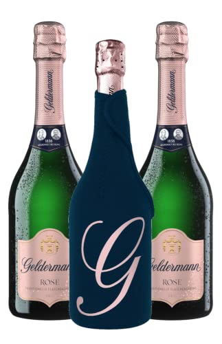 Geldermann Sekt Sec (3x 0,75l) + Geldermann Kühlmanschette (Rosé) von Geldermann