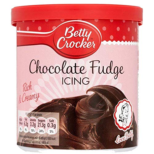 Betty Crocker Chocolate Fudge Icing 450g - Schokoladen-Fudge Glasur von General Mills