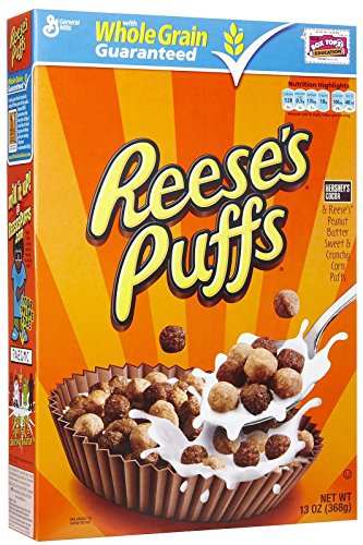 General Mills Reese's Puffs 368g - Vollkorn-Zerealien mit Hershey's Kakao & Reese's Erdnussbutter-Geschmack. von General Mills