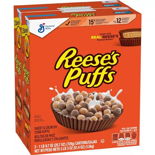 General Mills Reese's Puffs Erdnussbutter-Schokoladen-Müsli (1,5 Unzen) von General Mills
