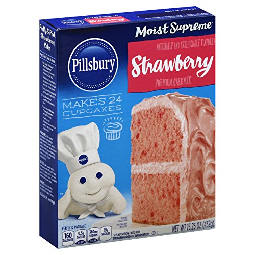 Pillsbury Cake Mix Moist Supreme Strawberry, 15.25 oz von General Mills