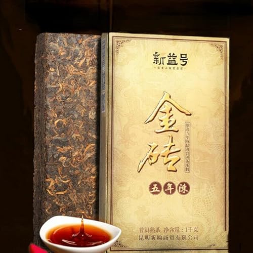 1000g Bric Pu'er Tee China Original Puer Tee Guter Tee Natürlicher Bio Puerh -Tee Grünes Essen ohne Zusatzstoffe Puerh Tee von Generic