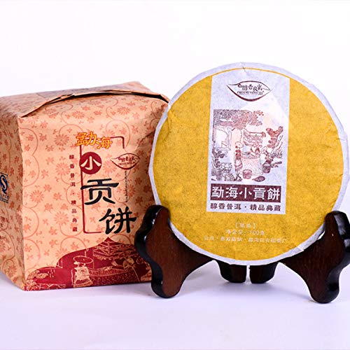 100g Kleine Tribute-Teekuchen Puer Tee China Original Puerh Tee Guter Tee Natürlicher Bio Pu'er Tee Grünes Essen ohne Zusatzstoffe Puerh Tee von Generic