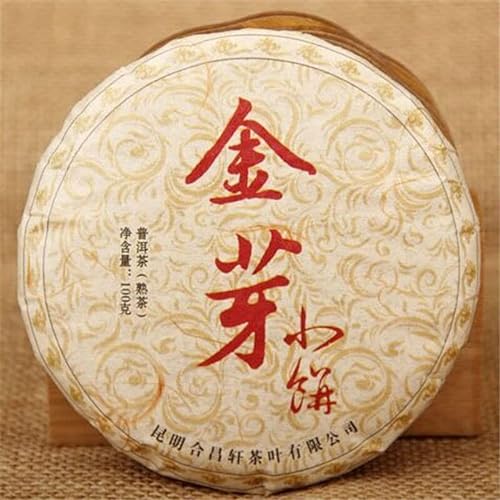 100g Yunnan Pu Erh Teekuchen Bio Reifer Tee Goldene Knospe Schwarzer Tee Gesundes Getränk von Generic