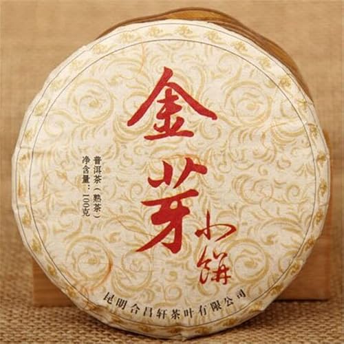 100g Yunnan Pu Erh Teekuchen Bio Reifer Tee Goldene Knospe Schwarzer Tee Gesundes Getränk von Generic