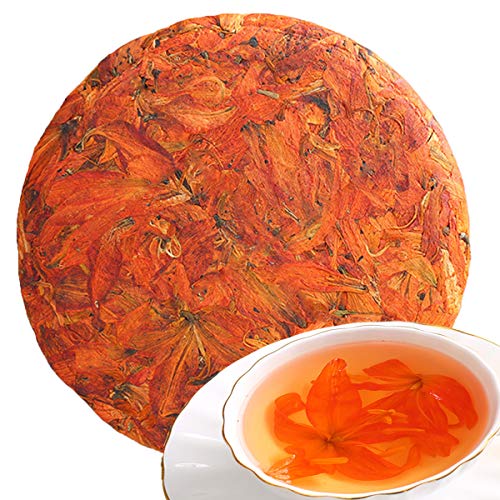 200g Lilien-Teekuchen Kräutertee China Original Dufttee Guter Tee Natürlicher Bio-Blumentee Grünes Essen ohne Zusatzstoffe Kräutertee von Generic