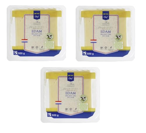 3x Edamer, 10 x 10 cm, 40% Fett i. Tr. - 500 g Packung MC 3x Edamer, 10 x 10 cm, 40% Fett i. Tr. - 500 g Packung MC von Generic